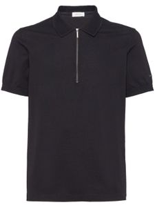 Ferragamo polo en coton à logo brodé - Noir