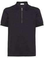 Ferragamo polo en coton à logo brodé - Noir