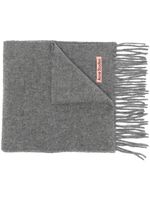 Acne Studios écharpe en laine à franges - Gris