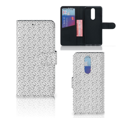 Alcatel 3 (2019) Telefoon Hoesje Stripes Dots Alcatel 3 (2019) Telefoon Hoesje Stripes Dots