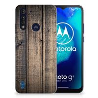 Motorola Moto G8 Power Lite Bumper Hoesje Steigerhout - thumbnail