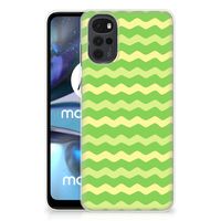 Motorola Moto G22 TPU bumper Waves Green