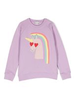 Stella McCartney Kids sweat à imprimé licorne - Violet