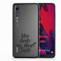 Huawei P20 Pro Siliconen hoesje met naam Heart Smile - thumbnail