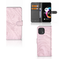 Motorola Edge 20 Lite Bookcase Marble Pink - Origineel Cadeau Vriendin - thumbnail