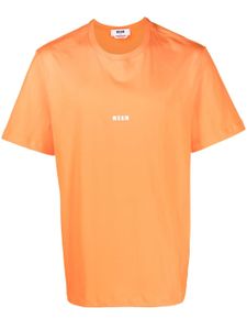 MSGM t-shirt en coton à logo imprimé - Orange