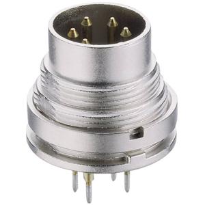 Lumberg SGR 50/6 DIN-connector Stekker, inbouw verticaal Aantal polen: 5 Zilver 1 stuk(s)