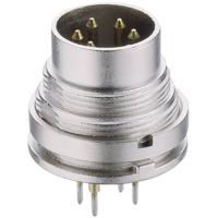 Lumberg SGR 71 DIN-connector Stekker, inbouw verticaal Aantal polen: 7 Zilver 1 stuk(s)