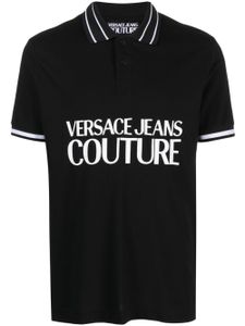 Versace Jeans Couture polo à logo imprimé - Noir