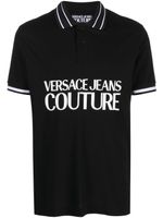 Versace Jeans Couture polo à logo imprimé - Noir - thumbnail