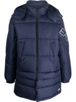 Ea7 Emporio Armani doudoune Mountain à capuche - Bleu