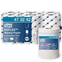 Tork Reflex™ Centerfeed Poetspapier Wit M4, Multifunctioneel, 6 x 857 vellen, 473242