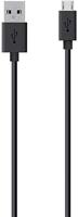 Belkin F2CU012bt04-BLK USB-kabel voor WIKO/Samsung Galaxy S3/4/5/6/7/HTC One/Ace, zwart