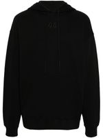 44 LABEL GROUP hoodie en coton à logo brodé - Noir