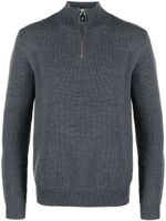 JW Anderson pull en maille zippé à col montant - Gris