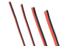 1m huidkabel 2 x 0,75 mm2 - rood/zwart - CS210RB