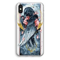 Golden Raven: iPhone X Transparant Hoesje