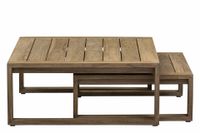 Apple Bee | Koffietafel Antigua 80 x 80 x 38 cm en 60 x 60 x 31 cm | Coastal Teak - thumbnail