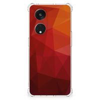 Shockproof Case voor OPPO Reno8 T 5G Polygon Red