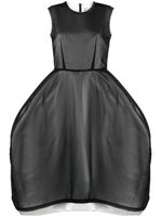 Comme Des Garçons robe à jupe volumineuse transparente - Noir