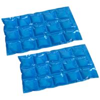 8x stuks herbruikbare flexibele koelelementen icepack 15 x 24 cm - thumbnail