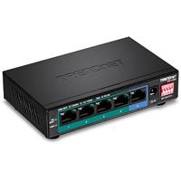 Trendnet TPE-LG50 netwerk-switch Unmanaged Gigabit Ethernet (10/100/1000) Power over Ethernet (PoE) Zwart - thumbnail