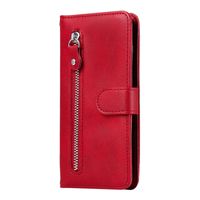 Samsung Galaxy S20 hoesje - Bookcase - Pasjeshouder - Portemonnee - Rits - Kunstleer - Rood