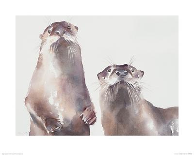 Twee Otters Art Print Aimee Del Valle 40x50cm