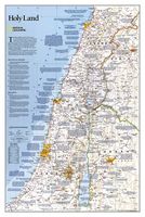 Wandkaart Holy Land - Israël, 53 x 80 cm | National Geographic