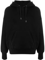 Alexander McQueen hoodie en coton à logo brodé - Noir