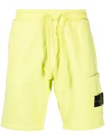 Stone Island short de sport à motif Compass signature - Jaune