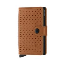 Secrid Mini Wallet Portemonnee Perforated Cognac