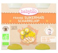 Babybio Zachte mais met kip 200 gr bio (2 st)