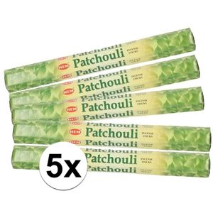 5x pakje wierook stokjes Patchouli