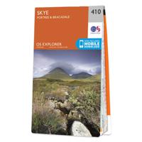 Wandelkaart - Topografische kaart 410 OS Explorer Map Skye - Portree & - thumbnail