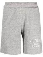 Tommy Hilfiger logo-print track shorts - Gris