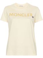 Moncler t-shirt en coton à logo embossé - Jaune - thumbnail