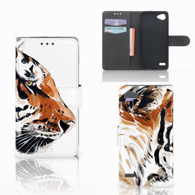 Hoesje LG Q6 | LG Q6 Plus Watercolor Tiger
