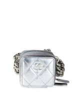 CHANEL Pre-Owned sac porté épaule Coco Punk Cube (2022) - Argent