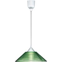 LED Hanglamp - Hangverlichting - Trion Dikon - E27 Fitting - Rond - Aluminium Groen - Kunststof