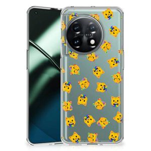 TPU bumper voor OnePlus 11 Katten Emojis