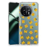 TPU bumper voor OnePlus 11 Katten Emojis - thumbnail