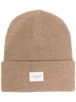 rag & bone bonnet Addison à design nervuré - Marron