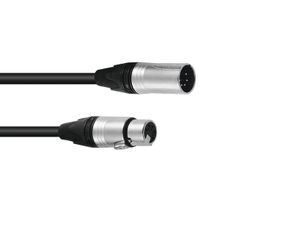 PSSO DMX cable XLR 5pin 5m bk Neutrik