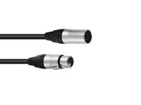 PSSO DMX cable XLR 5pin 5m bk Neutrik