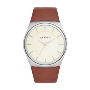 Horlogeband Skagen SKW6084 Leder Bruin 30mm