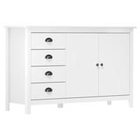 Dressoir Hill 79x40x80 cm massief grenenhout wit