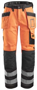 Snickers 3233 High Visibility Broek met holsterpockets Klasse 2