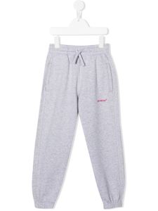 Off-White Kids pantalon de jogging à logo brodé - Gris