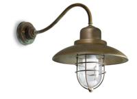 Moretti Luce Rechte buitenlamp Patio Cage - verouderd messing 3300.T.AR